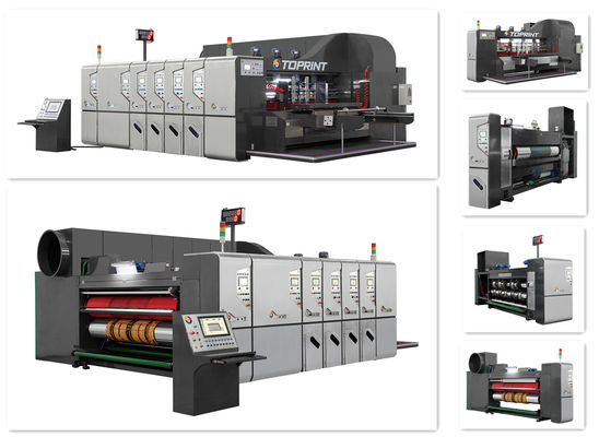 Automatic Flexo Printing Slotting Machine High Speed Open / Closed Type